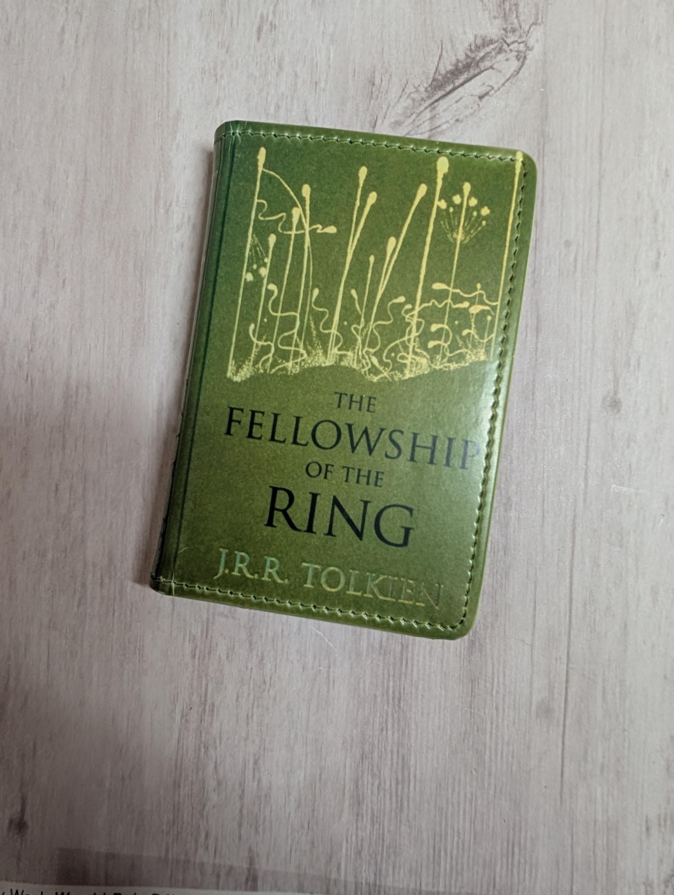 Lord of the Rings Book Custom Favorite Book or Novel or Movie Card Holder RFID Blocking Wallet