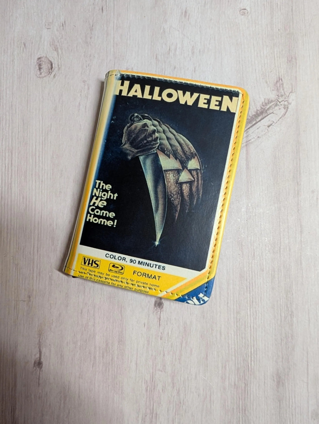 Custom Favorite Horror Movie VHS or DVD Card Holder RFID Blocking Wallet